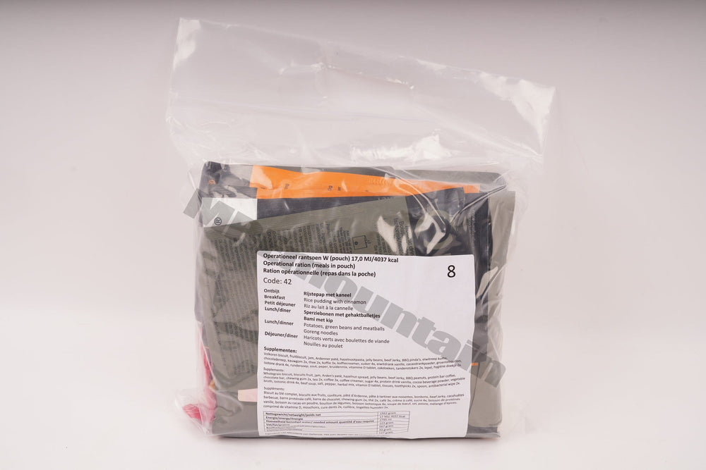 Dutch Armed Forces Operational Ration 2026 BBD