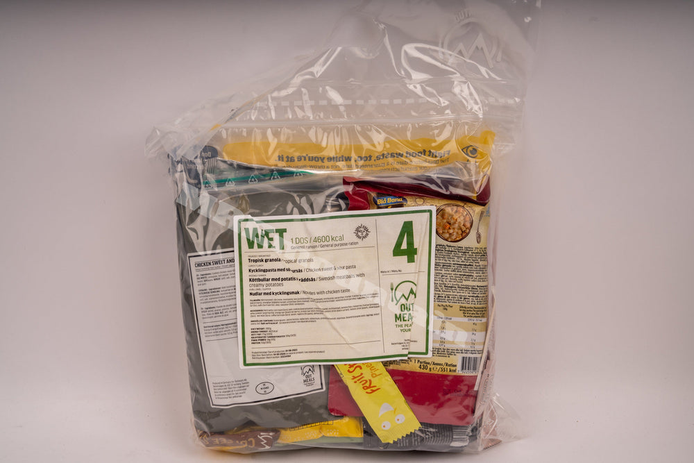 Swedish Armed Forces 24 Hour Combat Ration Pack 4600kcal