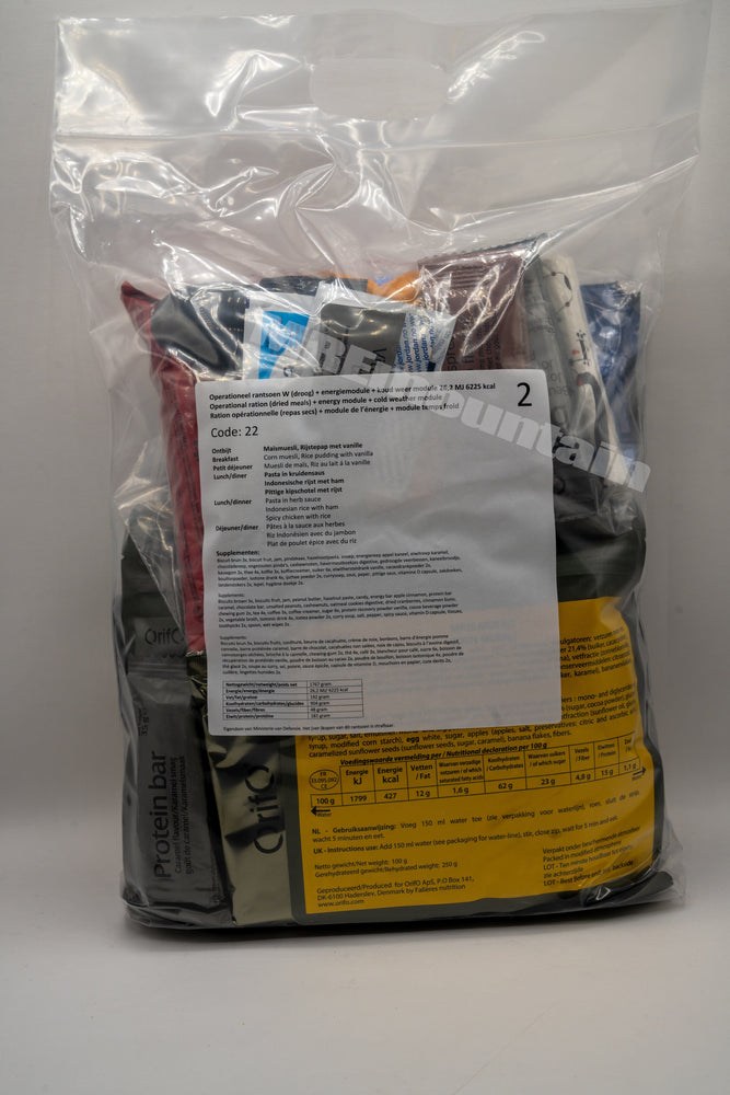 Dutch Armed Forces Operational Ration 2025 BBD Arctic climate