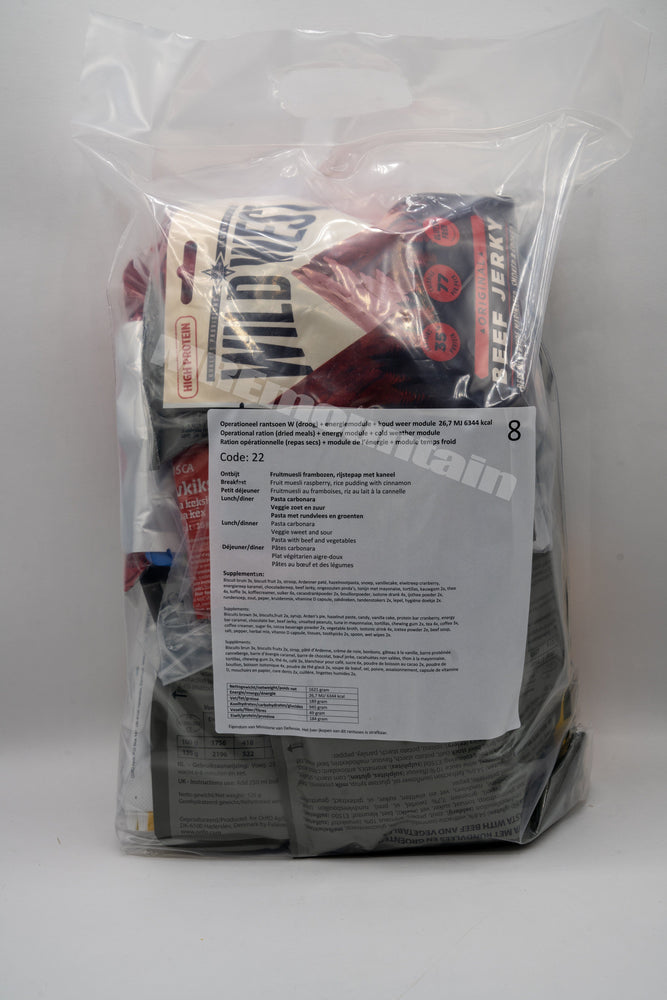 Dutch Armed Forces Operational Ration 2025 BBD Arctic climate