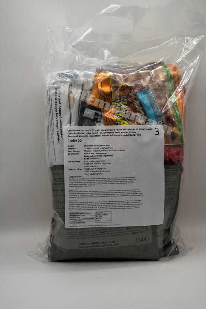 Dutch Armed Forces Operational Ration 2025 BBD Arctic climate