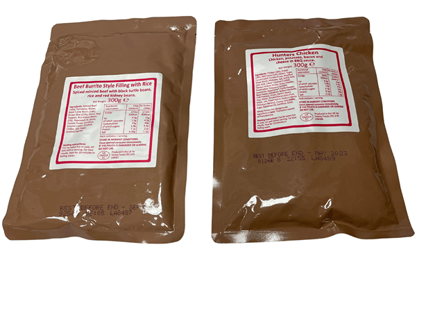 British UK 24 hour combat Operational Ration Pack (ORP)