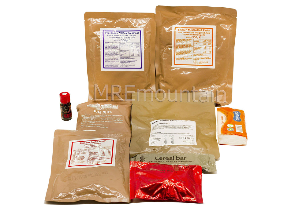 British UK 24 hour combat Operational Ration Pack (ORP)
