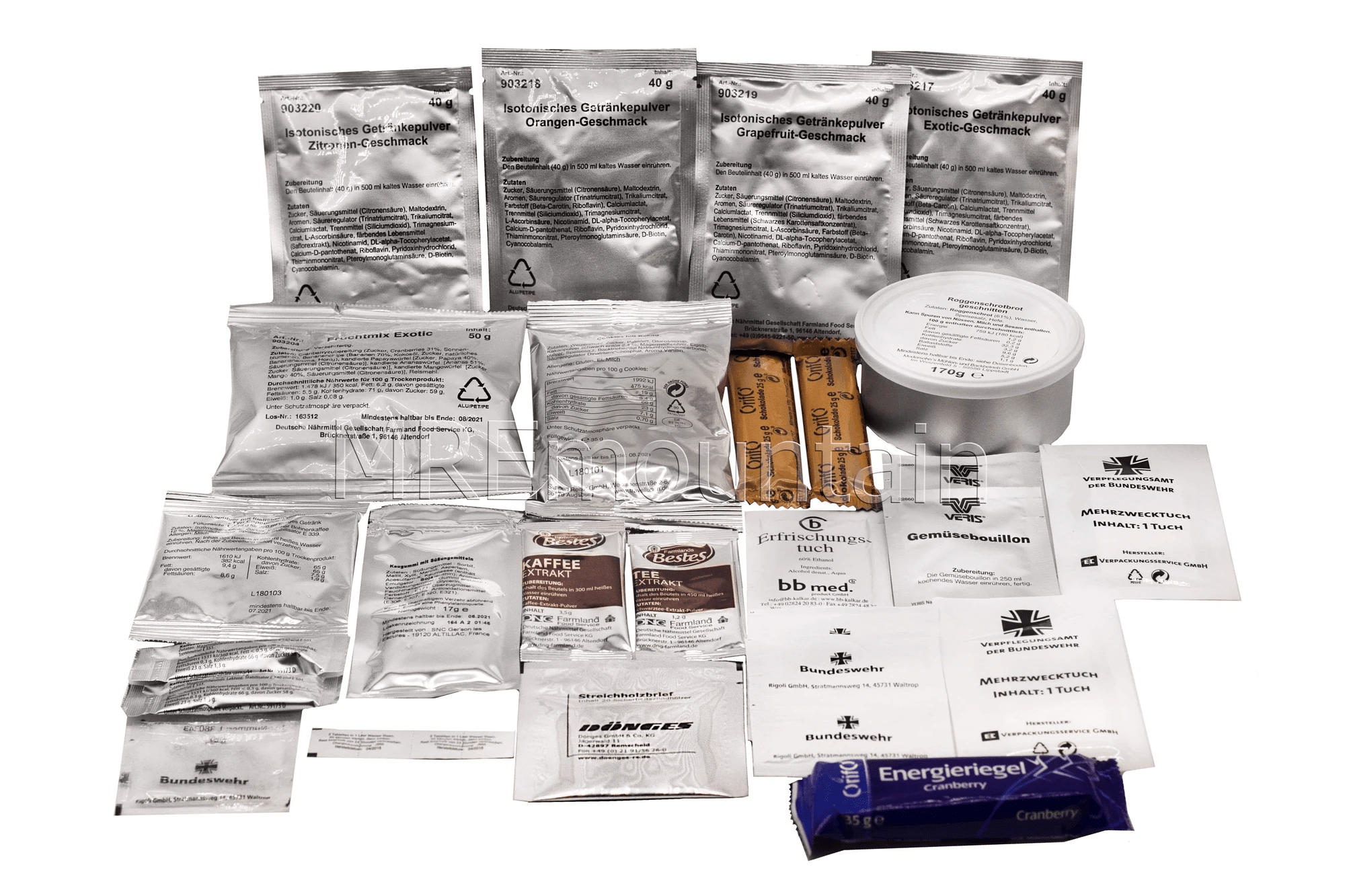 German Emergency Ration German EPA 24Hr Ration NEW Version 2025 BBD – MREmountain.EU