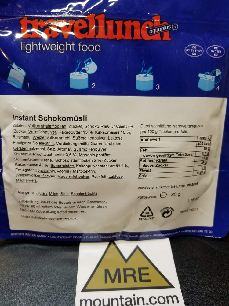 Travellunch Lightweight Food